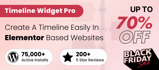 Blackfriday Elementor Timeline