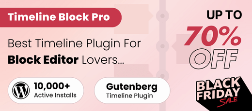 Blackfriday Timeline block