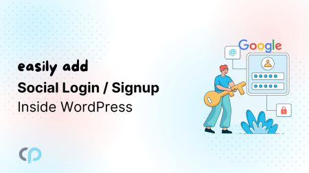 Social Login Sign Up Inside WordPress