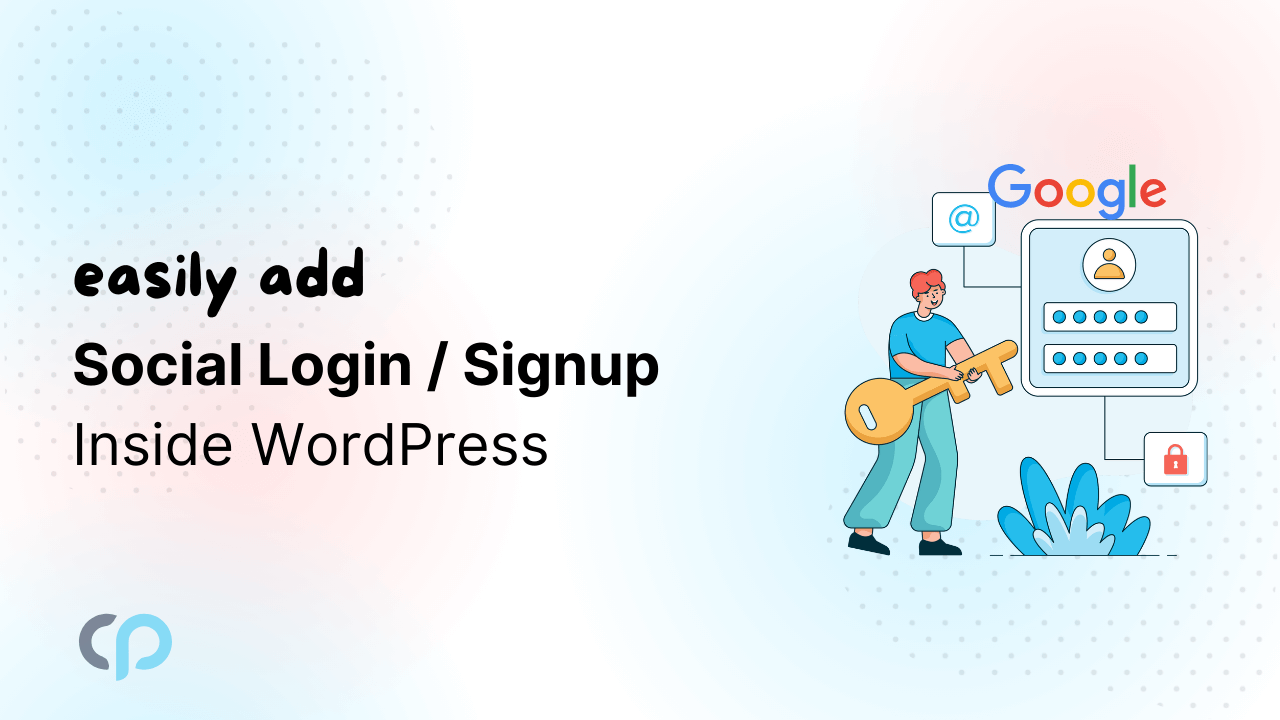 Social Login Sign Up Inside WordPress
