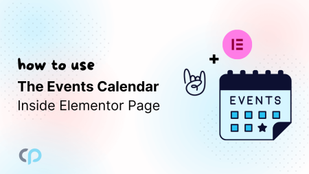 How To Use The Event Calendar Inside Elementor Page
